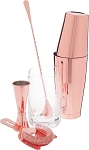 Mercer M37131CP - Barfly Cocktail Mixing Set, 5-piece, copper plated finish, color gift box